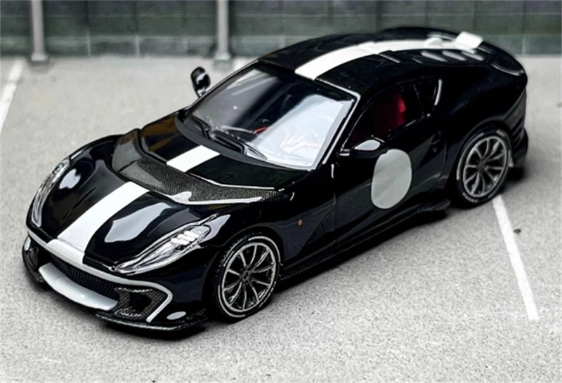 TOC Ferrari FE812C Coupe Sports NERO B/B 1:64 Car Pre-built Model
