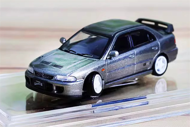 BM Creations MITSUBISHI LANCER EVO II RIGHT HAND DRIVE Silver 1:64 Car Pre-built Model