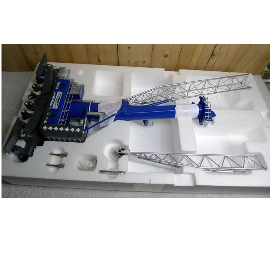 NZG Liebherr LHM 500 Mobile Harbour Wallmann & co Crane blue 1:87 DIECAST Crane Truck