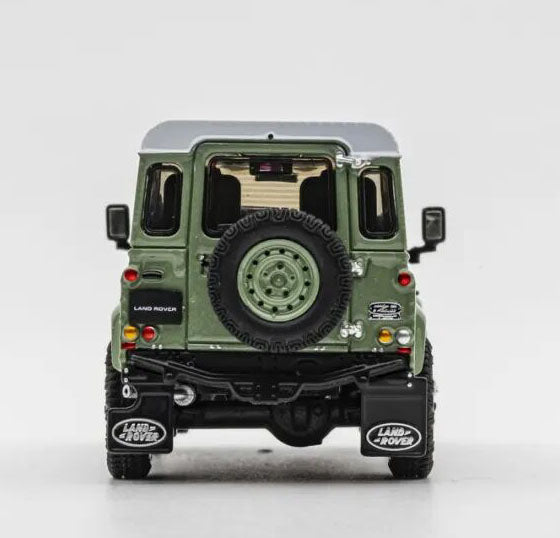1:64 LCD Land Rover Defender Works V8 70th Edition Green Diecast Model