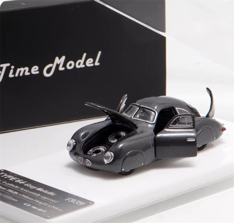Oldtime Model Porsche Original TypE 64 1939 Metallic Gray 1:64 Car Pre-built Airliner Model Display view1