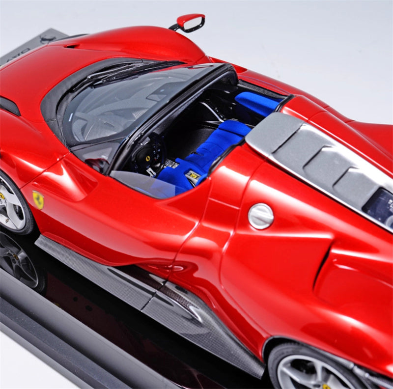 1:18 Ferrari daytona sp3 red Amalgam convertible Resin Car Model view8