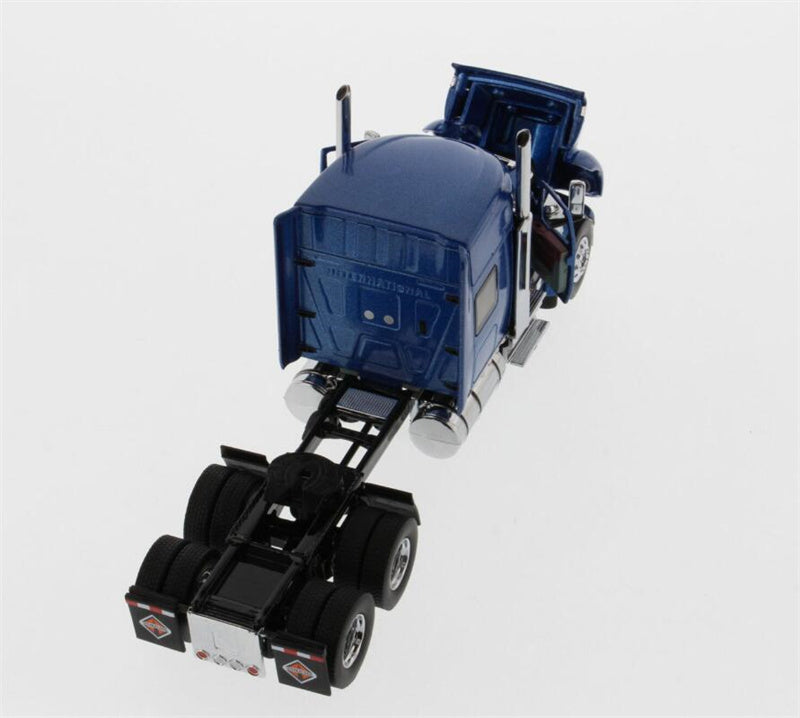 CATERPILLAR  International LoneStar Sleeper American version Metallic Blue Tandem Prime Mover Tractor Truck  1:50 Truck Pre-built Model