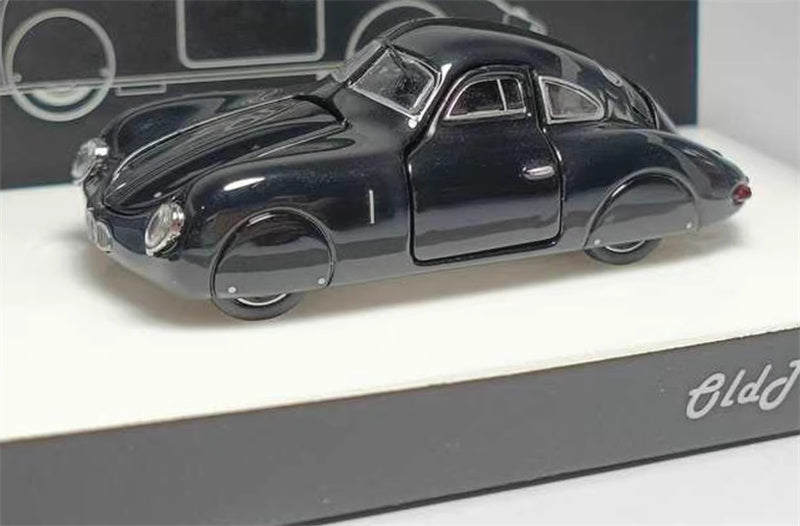 Oldtime Model Porsche Original TypE 64 1939 Metallic black 1:64 Car Pre-built Airliner Model Display view2