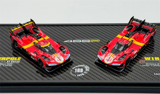 BBR MODELS Ferrari 499P Le Mans 2023 Set #50 and #51 LTD 151PCS 1:43 Car Model view1