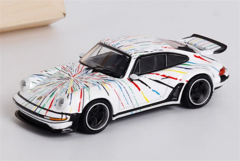 Rhino Model Porsche Singer Turbo Study 930 Speed section SJ87 coating 1:64 Car Pre-built Model view1