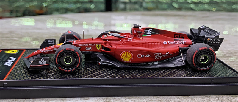 1:43 BBR MODELS Ferrari F1-75 BAHRAIN GRAND PRIX 2022 #55 C.Sainz LTD 55PCS view3
