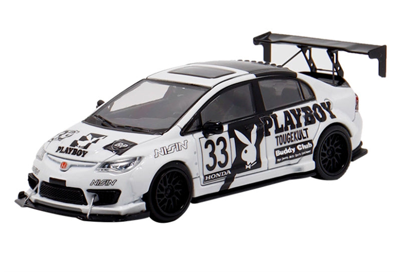 BSC Honda Civic FD2 explosive redesign Regular Edition White Limited Edition 499PCS ONLY 1:64 Car Pre-built Model view4