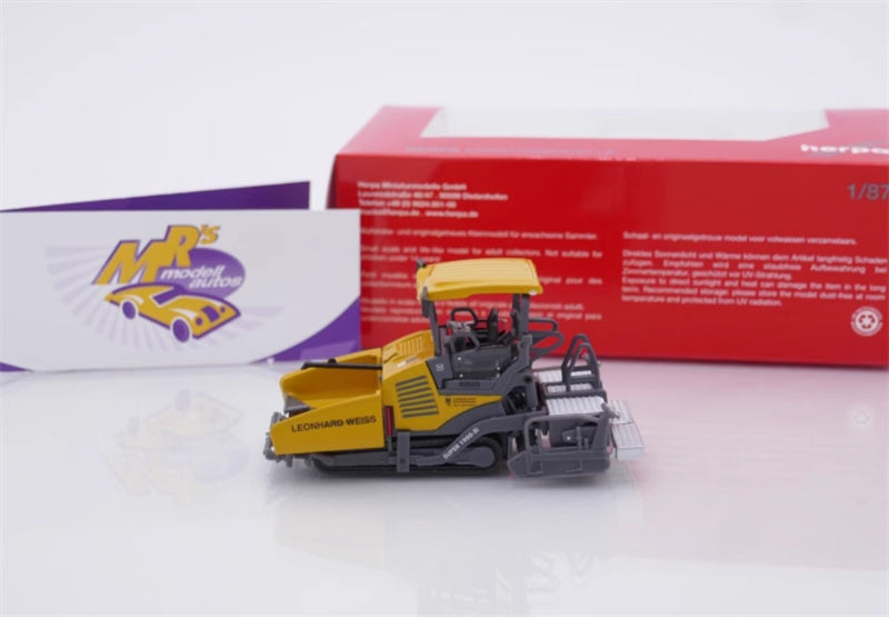 Herpa Vogele Super 1900-3i paver LEONHARD 1/87 Truck Pre-built Model