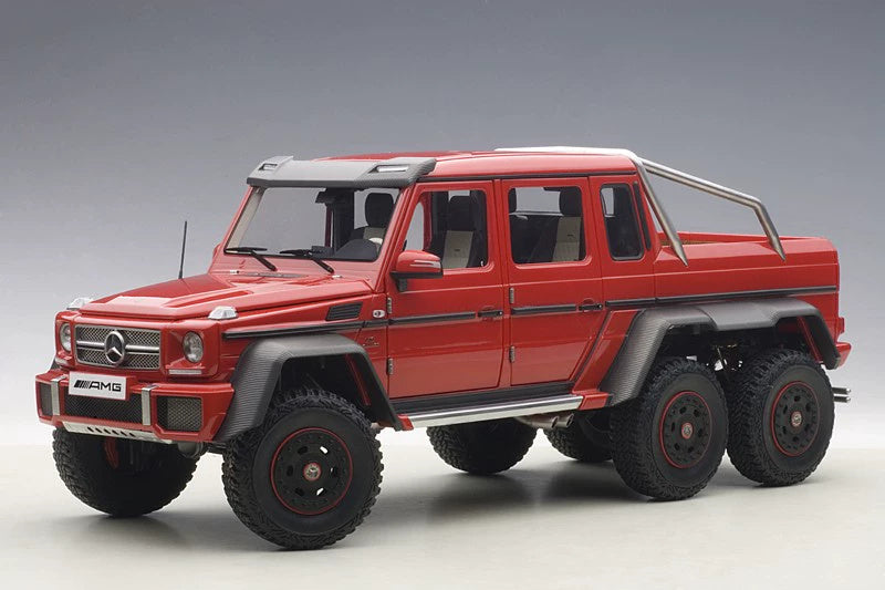AUTOART MERCEDES BENZ G-CLASS G63 AMG 6X6 2013 Red 1/18 car Pre-a Model