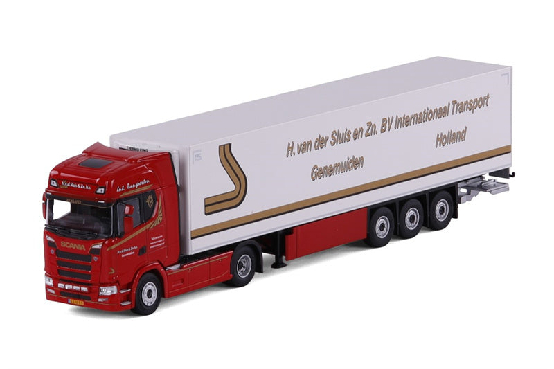 CAVALLINO Scania S Highline H. van der Sluis Container Truck 1:50 Truck Pre-built Model