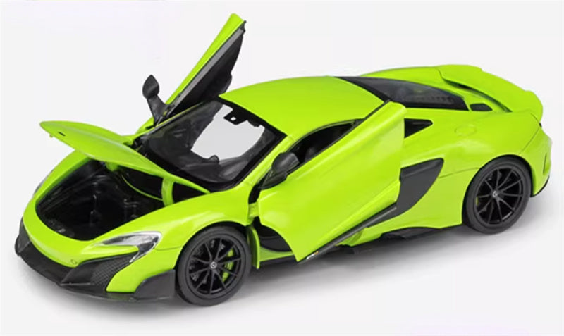 1:24 Mclaren 675LT supercar  Green  WELLY  DIECAST Car Model