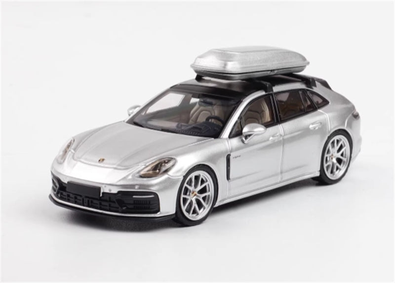 1:64 Porsche Panamera Travel version Limited Edition 699pcs ONLY  Silver Rhino Model DIECAST Model