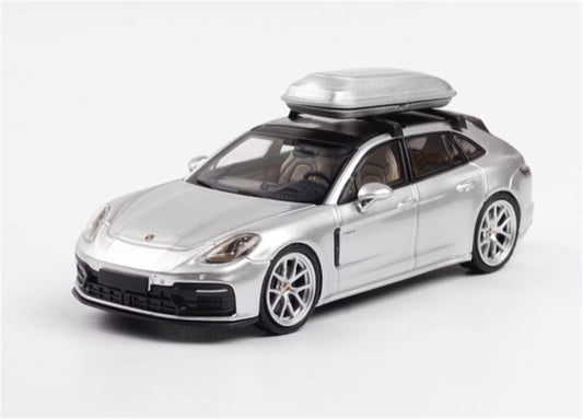 1:64 Porsche Panamera Travel version Limited Edition 699pcs ONLY  Silver Rhino Model DIECAST Model