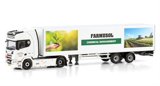 1:50 WSI SCANIA R CR20H 4X2 BOX Riksen Arnhem FARMUSOL