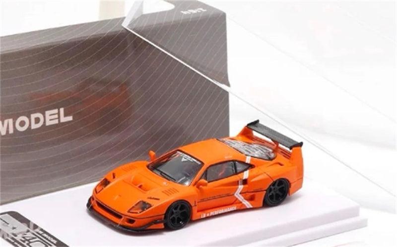 DM Model Ferrari F40 LB performance Orange Limited Edition 200PCS ONLY 1:64 car Pre-built Model view5