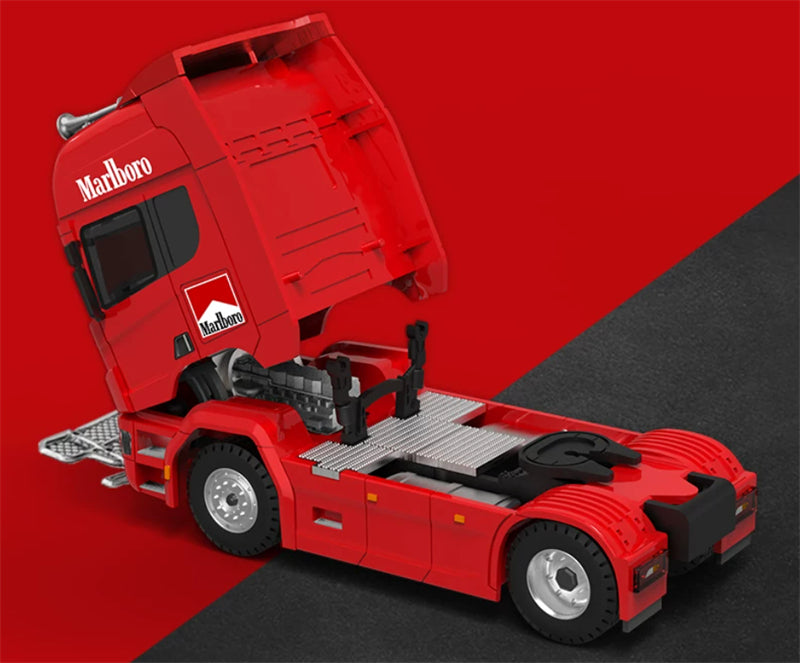 1:64 SCANIA Red TIMEMICRO DIECAST Trailer & Tractor Model