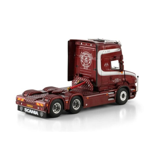 1:50 SCANIA HERFOLGE T6 TORPEDO TOPLINE 6X2 WSI  Red DIECAST Model