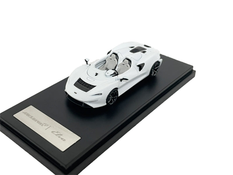 LCD-MODELS McLaren ELVA LIGHT White Open Top Super Car 1:64 car Pre-built Model view1
