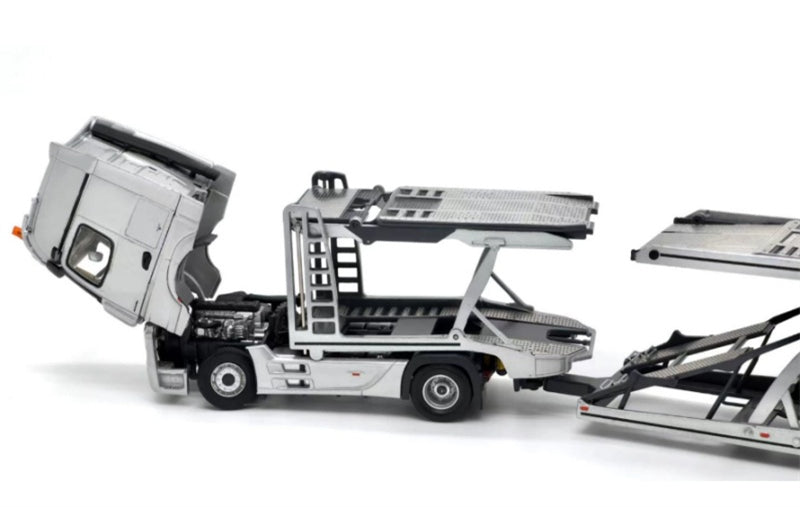 1:64 Mercedes-Benz Actros High top electronic mirror LHD  Silver Unique Model x Tiny  DIECAST Model