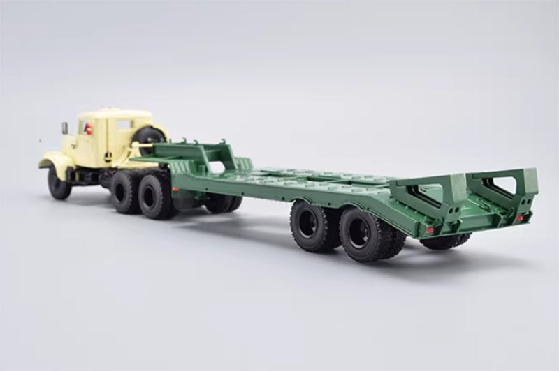 StartScaleModels RUSSIAN KRAZ - 258 - CHMZAP - 5523 HEAVY TRACTOR TRUCK WITH TRAILER 1:43 Truck Pre-built Airliner Model Display view2