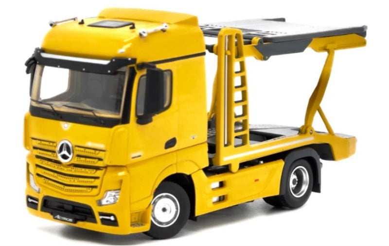 1:64 Mercedes-Benz Actros Low top traditional mirror LHD  Yellow Unique Model x Tiny  DIECAST Model