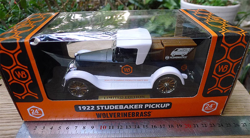 WBCS 1922 Studebaker Pickup Plumbmaster WOLVERINEBRASS Limited Edition 1:25 Truck Pre-built Model