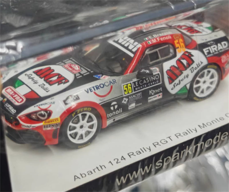 Spark Abarth 124 Rally RGT Rally Monte Carlo 2019 1:43 Car Pre-built Model view5
