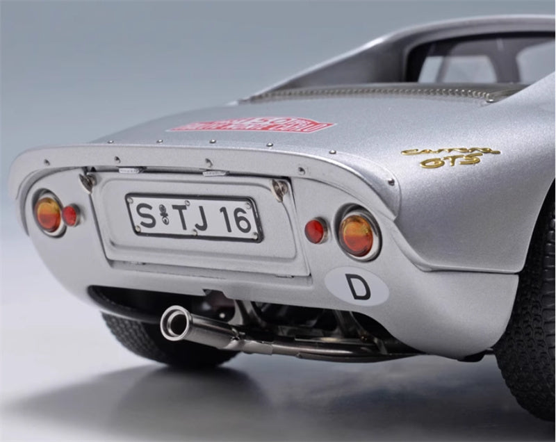 CMC Porsche 904 Carrera GTS Rally Monte Carlo 1965 Bohringer #150 silver Limited Edition 1500PCS ONLY 1:18 Car Pre-built Model view7