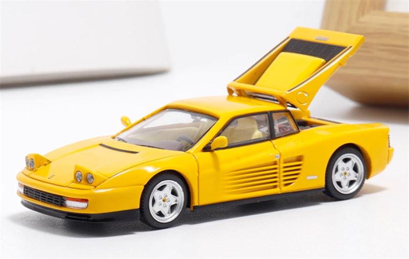 XF MODEL Ferrari Testarossa F110 supercar Yellow 1:64 Car Pre-built Model view1
