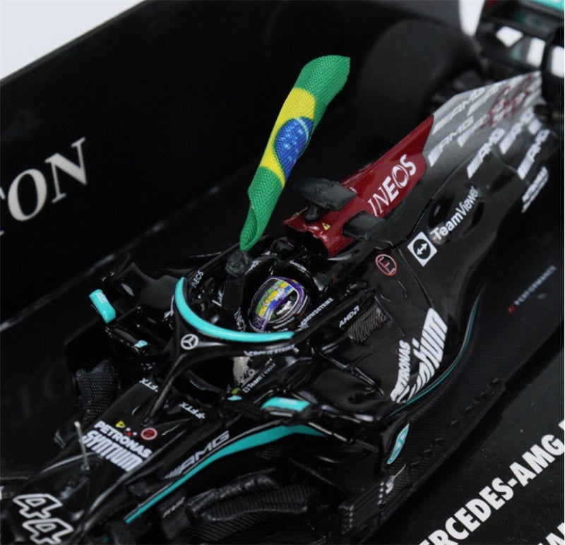 MINICHAMPS MERCEDES AMG W12 LEWIS HAMILTON 2021 LTD 1248PCS ONLY 1:43 Car Model view7