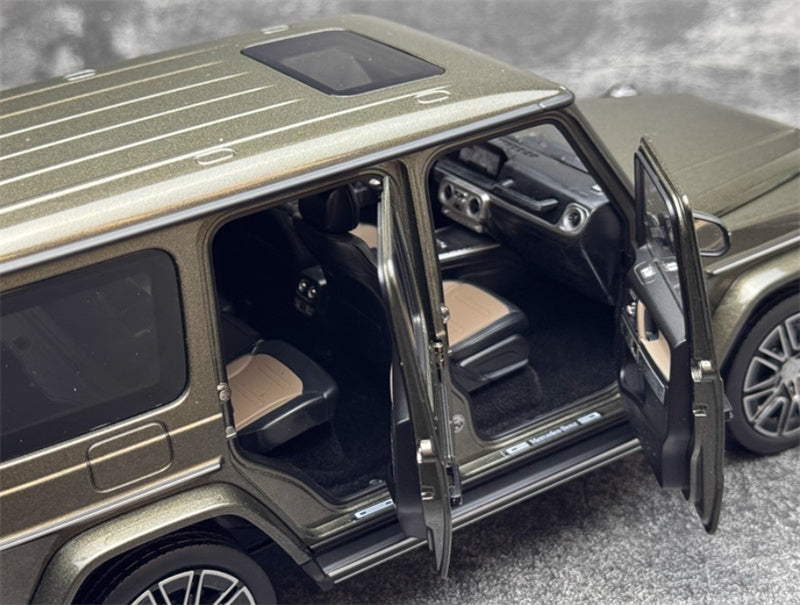 NOREV 2024 Mercedes Benz G500 G-Class off-road olive drab 1:18 Car Pre-built Model view4