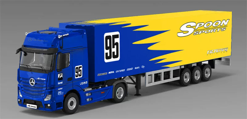 1:64 Mercedes-Benz Actros SPOON TIMEMICRO x PERKA Limited Edition 999PCS ONLY DIECAST Trailer & Tractor Model