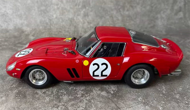 CMC Ferrari 250 GTO 24H France 1962 (LHD) Beurlys / Elde / Mason #22 Limited Edition Red Champion Car 1:18 Car Pre-a Model