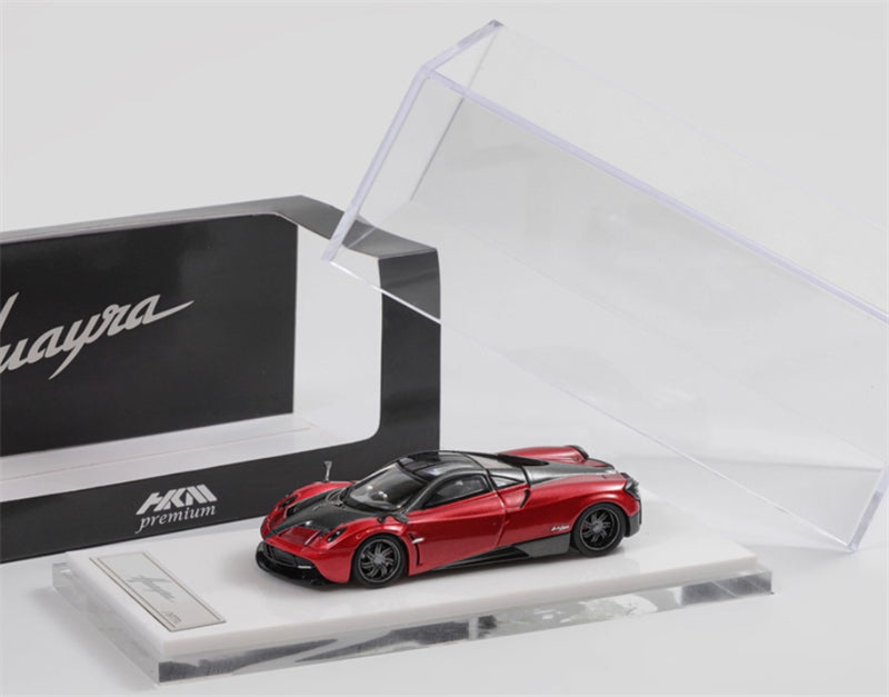 HKM Premium Pagani Huayra Coupe Dark Red Limited Edition 999PCS ONLY 1:64 Car Pre-built Model view5