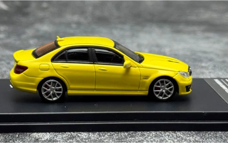 1:64 Mercedes-Benz C63 AMG W204  Yellow KING MODEL  Limited Edition 799PCS ONLY DIECAST Model