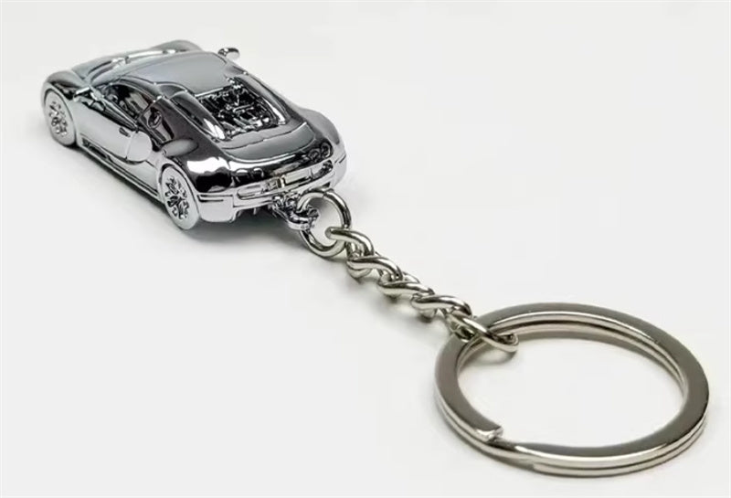 1:87 Bugatti   silver plating  SEEKER  DIECAST Keychain Model