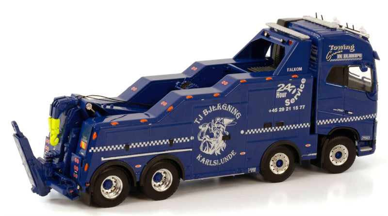 WSI VOLVO FH4 GLOBETROTTER XL 8x4 WRECKER TJ Bjergning 1:50 Truck Pre-built Model