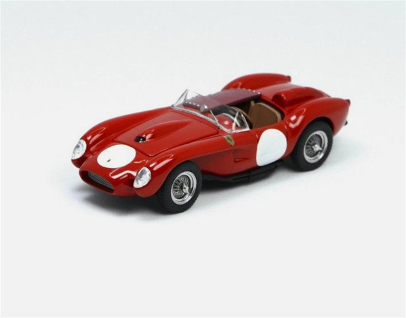 GFCC 1957 Ferrari 250 Testa Rossa Racing Red with White Circle LHD 1:64 car Pre-built Model view1