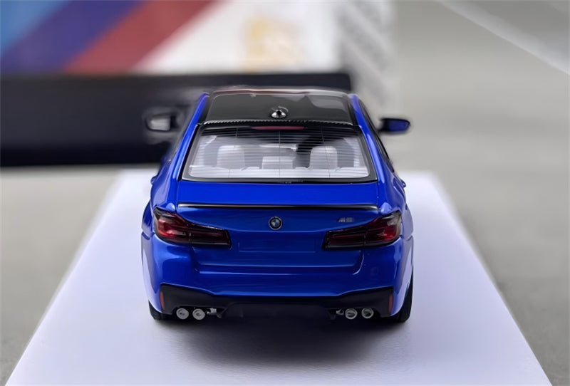 1:64 BMW M5 F90 Marina Bay Blue Howie Model DIECAST Civil Car Model