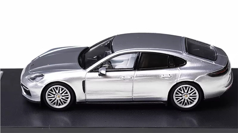 Furuya Porsche Panamera GT Silver Sedan Edition 1:64 car Pre-built Model view2