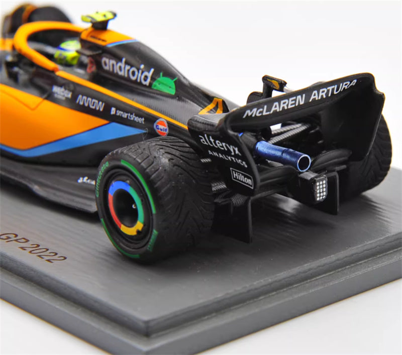 Spark Mclaren MCL36 3rd Emilia Romagna GP 2022 #4 Lando Norris 1:43 Car Pre-built Model view7