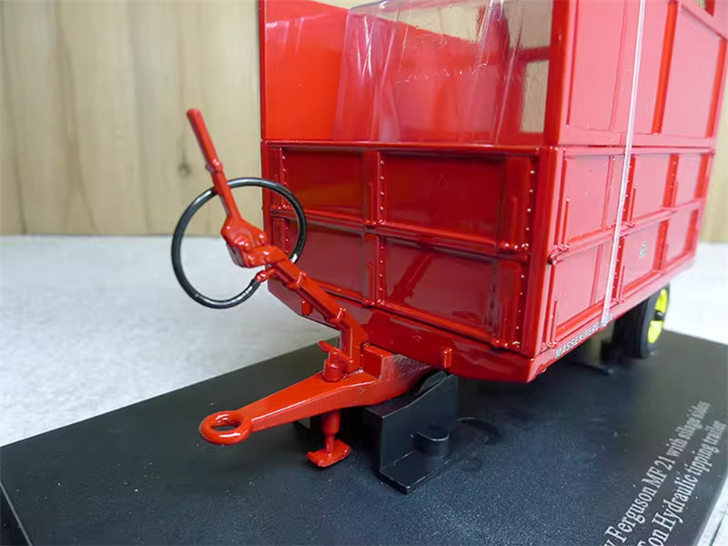 Universal Hobbies Massey Ferguson MF21 with silage sides 3.5 Ton Hydraulic tipping trailer red 1:32 Truck Accessories Pre-built Model