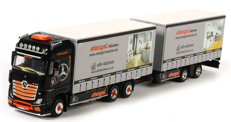 WSI  Mercedes MP4 Gigaspace 6x2 sleep as Wipkar (2 as) Stengel 1:50 Truck Pre-built Model