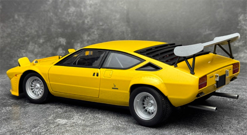 Kyosho Lamborghini Urraco Rally Yellow tail version 1:18 Car Pre-built Model view5