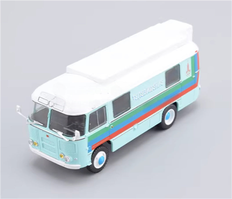 Modimio 1980 Moscow Mobile Movie Car PAZ-3916 (PVS-4) Special Edition 1:43 Car Pre-built Airliner Model Display view5