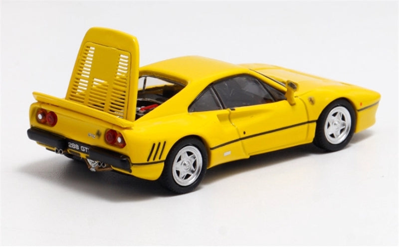 Hone Model Ferrari 288 GTO Yellow Limited Edition 299PCS ONLY 1:64 car Pre-built Model view4