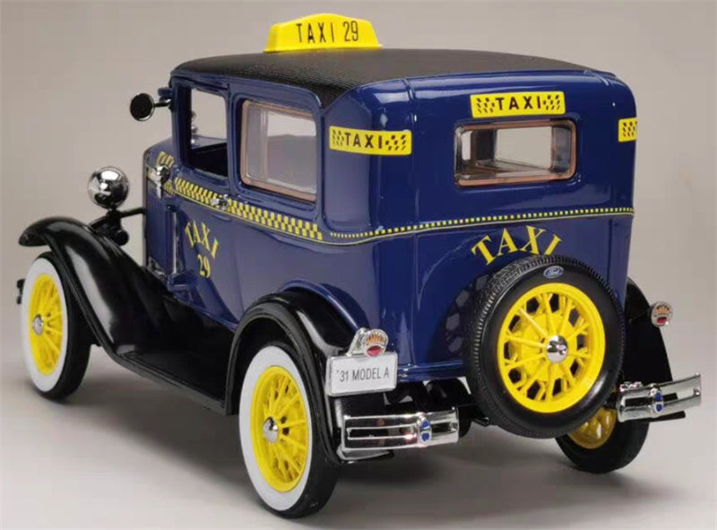 Sun Star 1931 Ford A Tudor TAXI dark blue 1:18 Car Pre-built Model view4