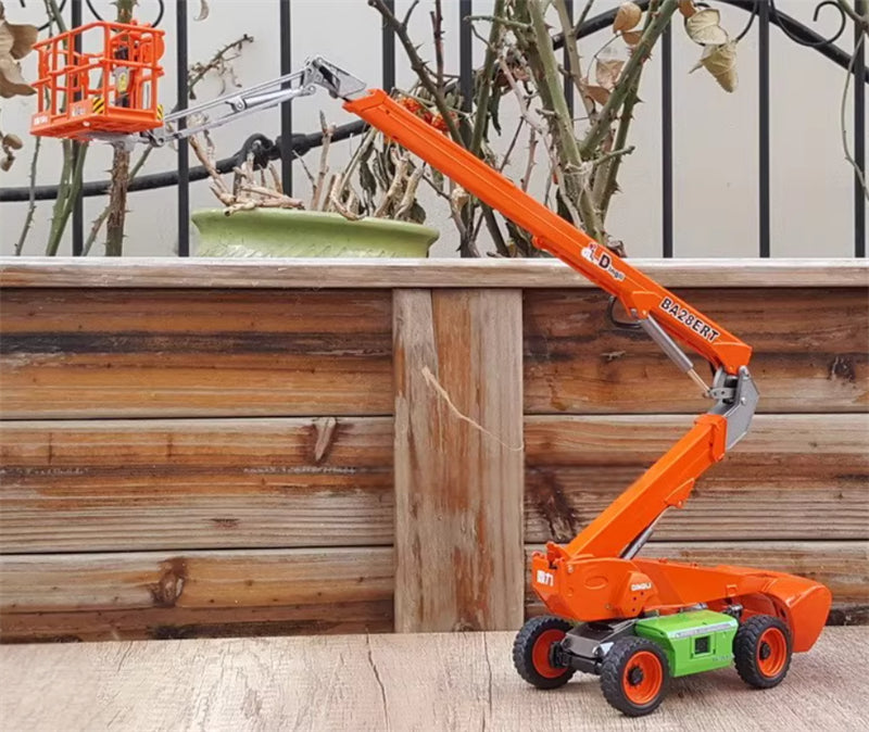 Dingli BA28ERT Self-propelled articulated boom lift 1:35 Truck Pre-built Model