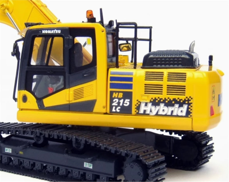 Universal Hobbies Komatsu HB215LC-2 Hybrid Excavator Yellow 1:50 Truck Pre-built Model